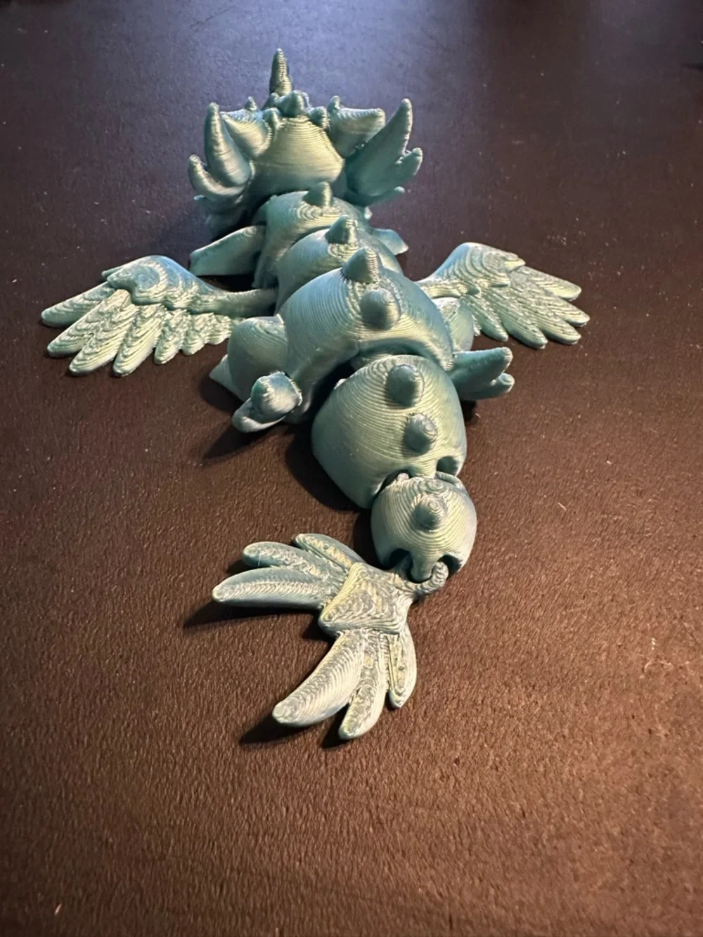 Blue 3-D printed - toy, decoration or  Accent set of 2